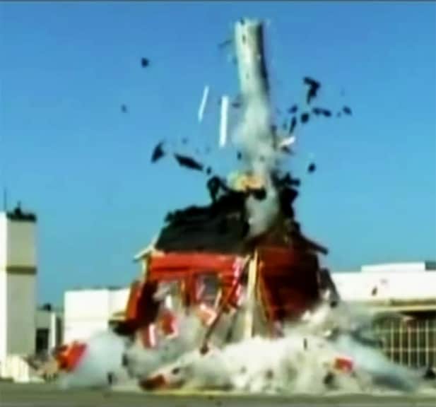 Water heater explosion demonstration