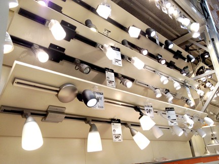 Track lighting styles and configurations