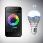 Smartphone and smart led lightbulb