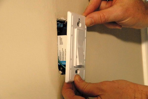 Install dimmer switch