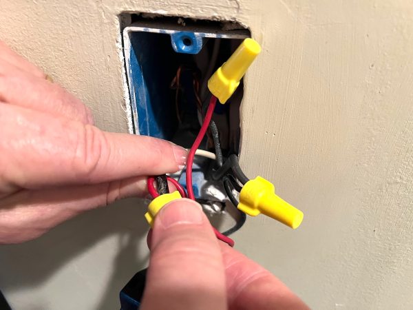 red wire in electrical box