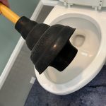 flange style toilet plunger
