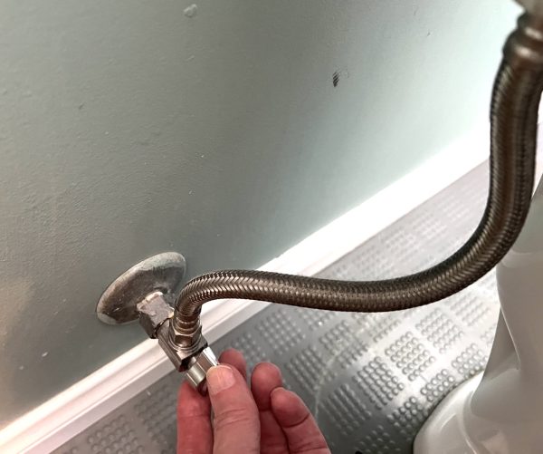 toilet water supply shutoff valve